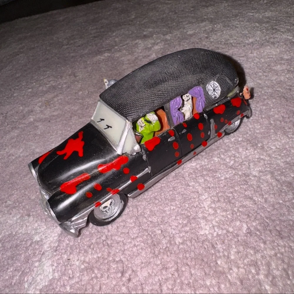 Lemax Halloween Spooky Town HAUNTED HEARSE Retired RARE Car Halloween 2009